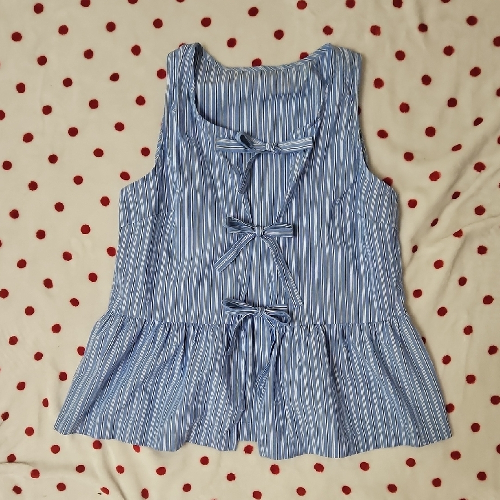 Blue Striped Blouse